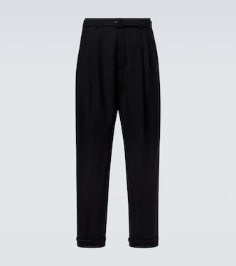 Wool gabardine straight pants | Saint Laurent