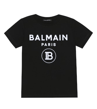 Camiseta de algodón con logo | Balmain Kids