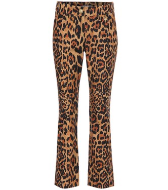 Pantaloni a stampa leopardata in lana | Rabanne