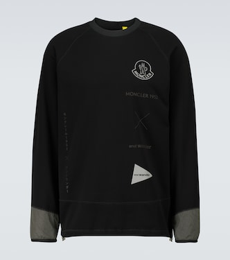x And Wander 2 Moncler 1952 long-sleeved logo sweatshirt | Moncler Genius