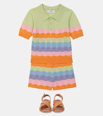 Polo de algodón con pointelle | Paade Mode