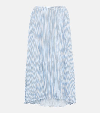 Falda midi a rayas | Vince