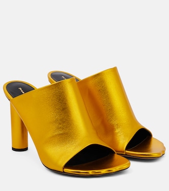 Pantoletten aus Metallic-Leder | Proenza Schouler