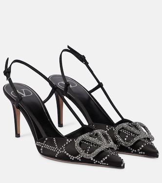 Verzierte Slingback-Pumps VLogo Signature | Valentino Garavani