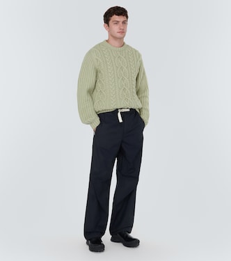Pantalones de algodón con cremallera | Jil Sander