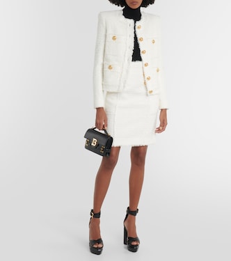 Chaqueta de tweed adornada | Balmain