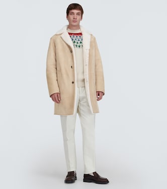 Sedrun shearling-lined suede coat | Loro Piana