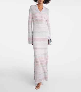 Maxikleid aus Häkelstrick | Missoni