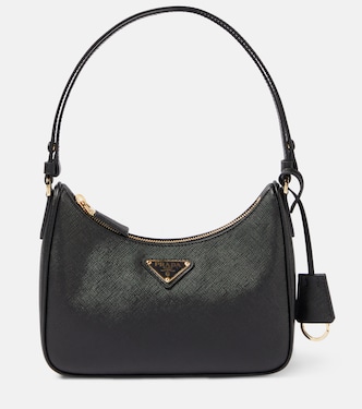Schultertasche Re-Edition Mini aus Leder | Prada