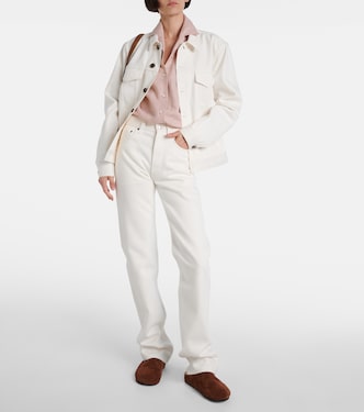 Jeans regular in cotone e seta | Loro Piana