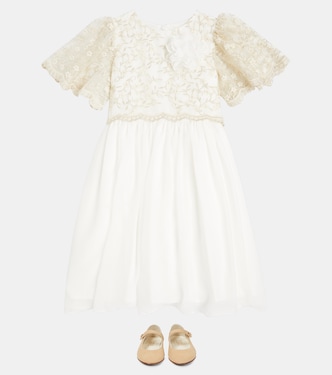 Verziertes Kleid mit Spitze | Patachou