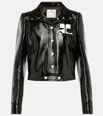 Giacca cropped Reedition in vinile | Courrèges