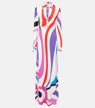Hemdblusenkleid Marmo aus Satin | Pucci