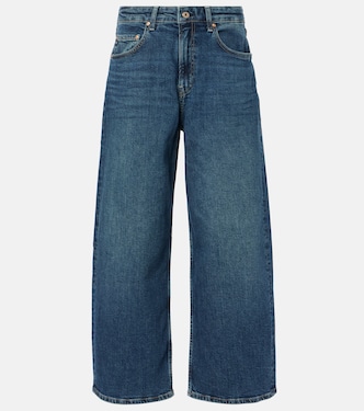 جينز بأرجل واسعة وخصر مرتفع | AG Jeans
