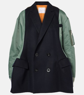 Mantel aus einem Wollgemisch | Sacai