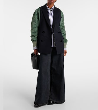 Mantel aus einem Wollgemisch | Sacai