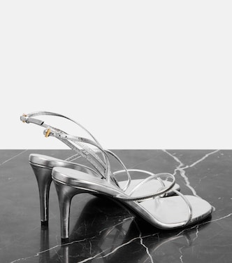 Sandalen Loop 75 aus Metallic-Leder | Khaite
