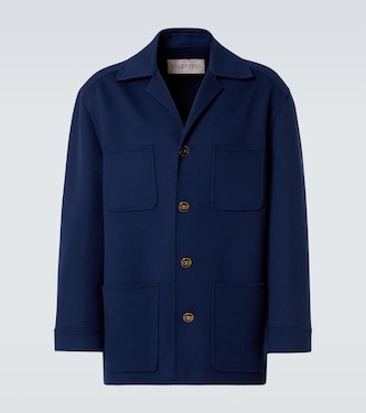 Hemdjacke aus Wolle und Kaschmir | Valentino