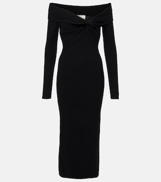 Abito midi in misto lana e cashmere | Roland Mouret