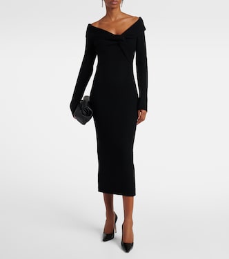 Abito midi in misto lana e cashmere | Roland Mouret