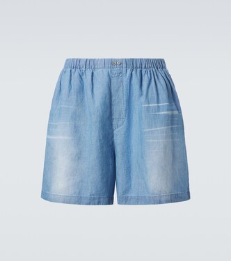 Bermuda-Shorts aus Baumwolle und Leinen | Acne Studios