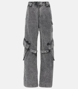 Mid-rise cotton canvas cargo pants | Acne Studios