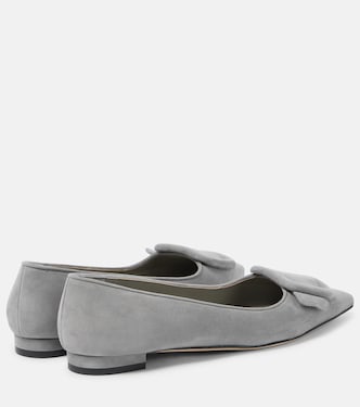 Ballerine Maysalepumpflat in suede | Manolo Blahnik