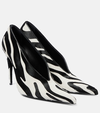 Escarpins en cuir à motif zèbre | Magda Butrym
