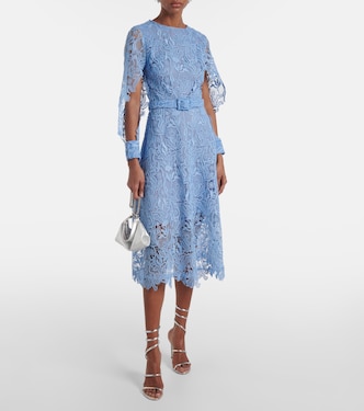 Vestido de cóctel de encaje floral | Oscar de la Renta