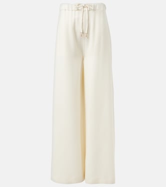 Gelos wool and silk jacquard palazzo pants | Gabriela Hearst