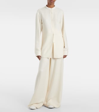 Pantalon ample Gelos en jacquard de laine et soie | Gabriela Hearst