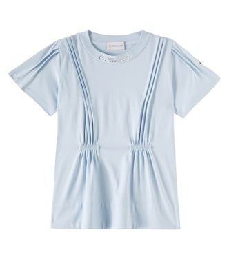 Embellished cotton jersey T-shirt | Moncler Enfant