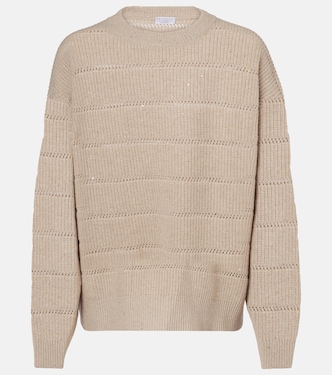 Cashmere and wool-blend sweater | Brunello Cucinelli