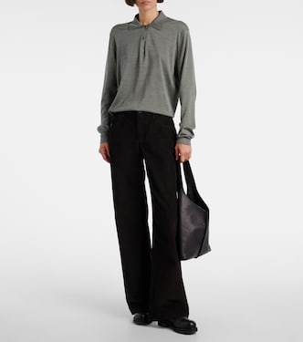 Lilienne silk polo sweater | The Row