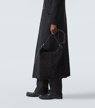 Suede messenger bag | Dries Van Noten