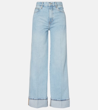 The Cuffed Wide high-rise wide-leg jeans | Frame