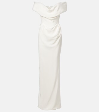 Bridal Nova Cocotte off-shoulder silk cady gown | Vivienne Westwood