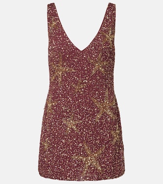 Vestido corto Christabel adornado | Rixo