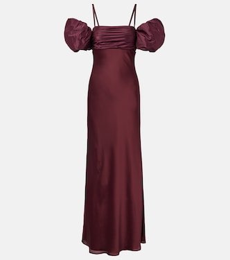 Puff-sleeve satin gown | Rotate