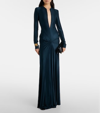 Gathered satin gown | Victoria Beckham