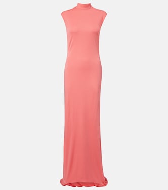 Asymmetric crêpe jersey gown | Tom Ford