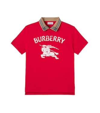 Burberry Check cotton polo shirt | Burberry Kids