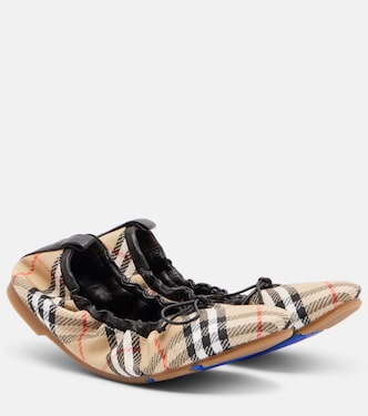 Fawn Burberry Check ballet flats | Burberry