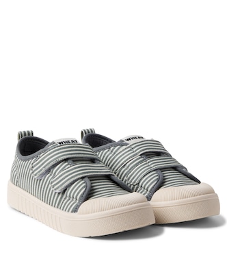 Bobbie striped canvas sneakers | Wheat