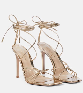 Metallic leather sandals | Gianvito Rossi