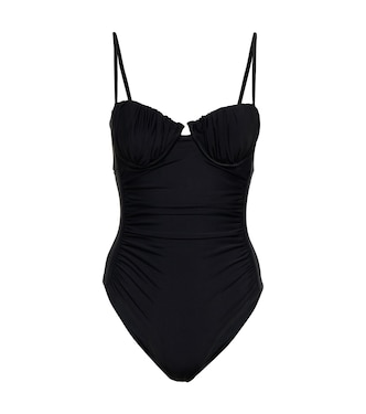 Ruched tie-back swimsuit | Self-Portrait