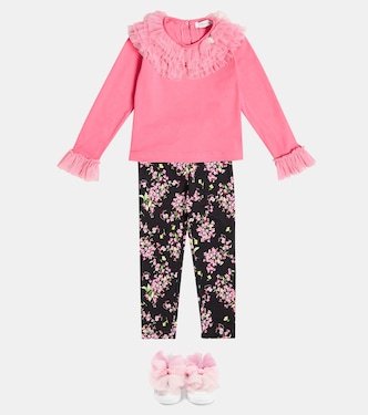 Floral jersey leggings | Monnalisa