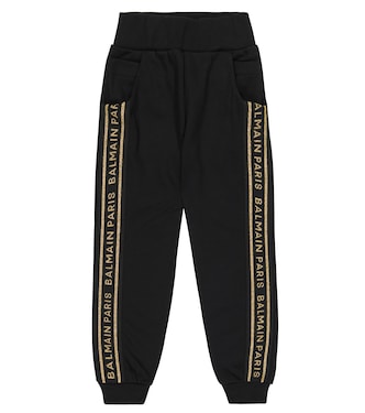 Pantalones deportivos en jersey de algodón | Balmain Kids