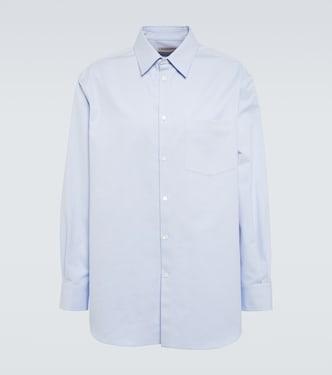 Logo cotton-blend Oxford shirt | Valentino