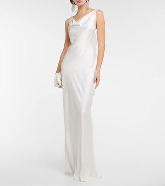 Maria satin gown | Norma Kamali